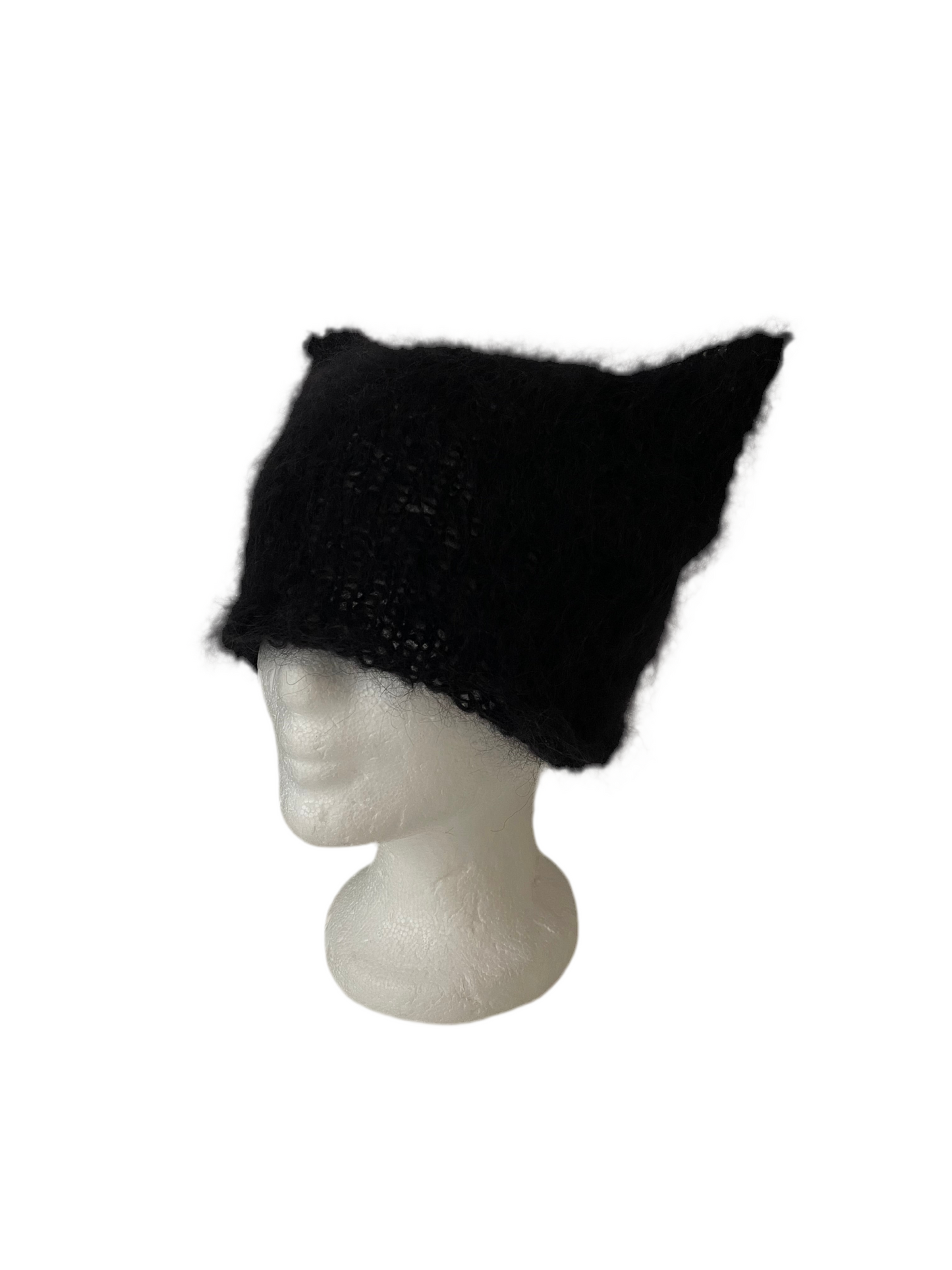 fuzzy cat beanie